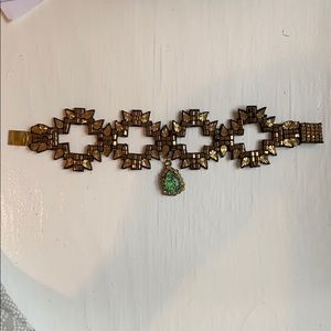 Deepa Gurnani Erte Art Deco Bracelet